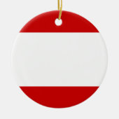 Vlag van Tahiti Keramisch Ornament (Voorkant)