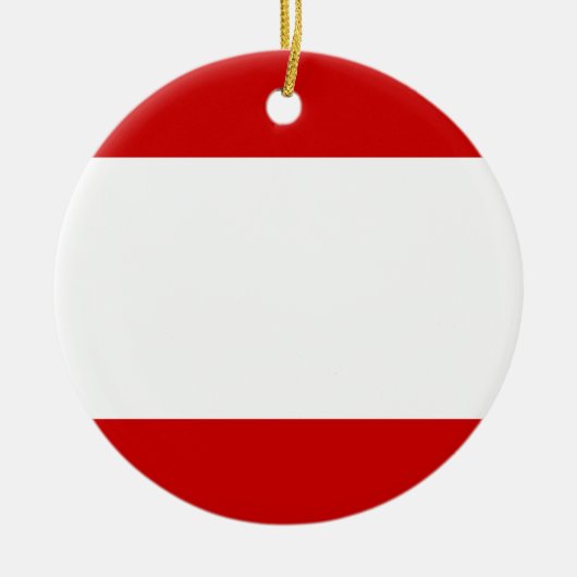 Vlag van Tahiti Keramisch Ornament (Voorkant)