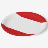 Vlag van Tahiti Papieren Bordje (Gekanteld)