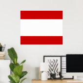 Vlag van Tahiti Poster (Thuiskantoor)