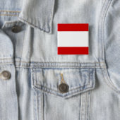 Vlag van Tahiti Vierkante Button 5,1 Cm (In situ)