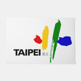 Vlag van Taipei (Taiwan) Deurmat