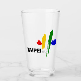 Vlag van Taipei (Taiwan) Glas