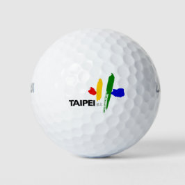 Vlag van Taipei (Taiwan) Golfballen