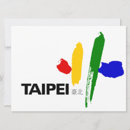 Vlag van Taipei (Taiwan) Kaart