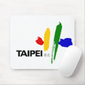 Vlag van Taipei (Taiwan) Muismat (Met muis)