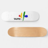 Vlag van Taipei (Taiwan) Persoonlijk Skateboard (Horizontaal)