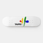 Vlag van Taipei (Taiwan) Persoonlijk Skateboard (Horizontaal)