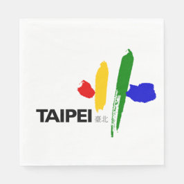 Vlag van Taipei (Taiwan) Servet