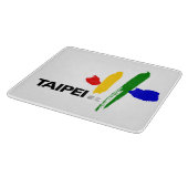 Vlag van Taipei (Taiwan) Snijplank (Hoek)