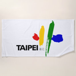 Vlag van Taipei (Taiwan) Strandlaken
