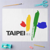 Vlag van Taipei (Taiwan) Tissuepapier (Craft)