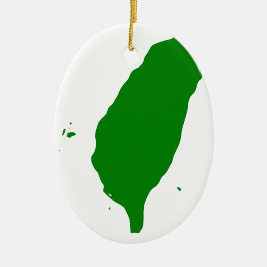 Vlag van Taiwan - 世,界灣人 Keramisch Ornament (Voorkant)