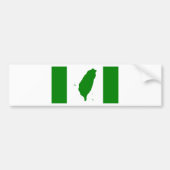 Vlag van Taiwan - 臺 - 台, 灣, 立 Onafhankelijke 運 動獨 Bumpersticker (Voorkant)