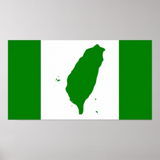 Vlag van Taiwan - 臺 - 台, 灣, 立 Onafhankelijke 運 動獨 Poster (Voorkant)