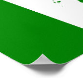 Vlag van Taiwan - 臺 - 台, 灣, 立 Onafhankelijke 運 動獨 Poster (Hoek)