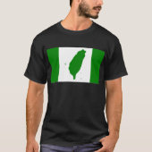 Vlag van Taiwan - 臺 - 台, 灣, 立 Onafhankelijke 運 動獨 T-shirt (Voorkant)