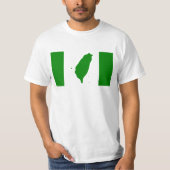 Vlag van Taiwan - 臺 - 台, 灣, 立 Onafhankelijke 運 動獨 T-shirt (Voorkant)