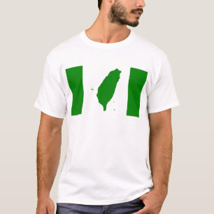 Vlag van Taiwan - 臺 - 台, 灣, 立 Onafhankelijke 運 動獨 T-shirt