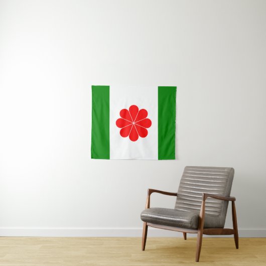 Vlag van Taiwan - 臺 - 台, 灣, 立 Onafhankelijke 運 動獨 Wandkleed (In Situ (horizontaal))