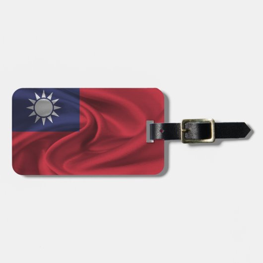 Vlag van Taiwan Bagagelabel (Voorkant horizontaal)