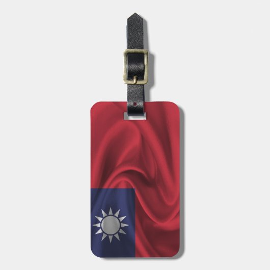 Vlag van Taiwan Bagagelabel (Voorkant verticaal)
