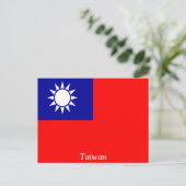 Vlag van Taiwan Briefkaart (Staand voorkant)