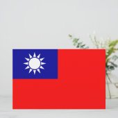 Vlag van Taiwan Briefpapier (Staand voorkant)