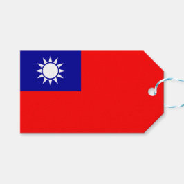Vlag van Taiwan Cadeaulabel