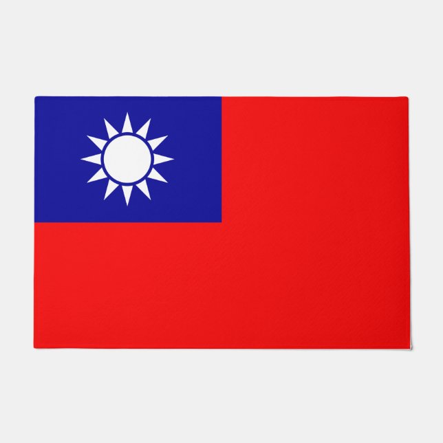 Vlag van Taiwan Deurmat (Voorkant)