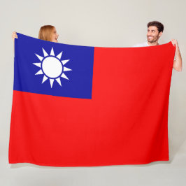 Vlag van Taiwan Fleece Deken