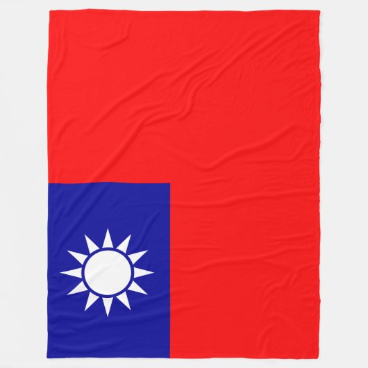 Vlag van Taiwan Fleece Deken (Voorkant)