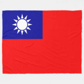 Vlag van Taiwan Fleece Deken (Voorkant (Horizontaal))