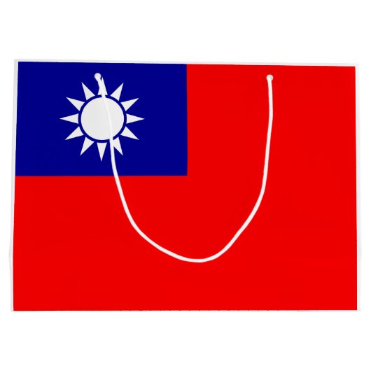 Vlag van Taiwan Groot Cadeauzakje (Achterkant)
