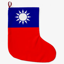 Vlag van Taiwan Grote Kerstsok