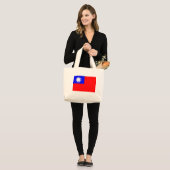 Vlag van Taiwan Grote Tote Bag (Voorkant (model))