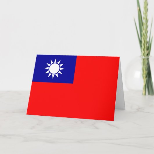Vlag van Taiwan Kaart (Voorkant)
