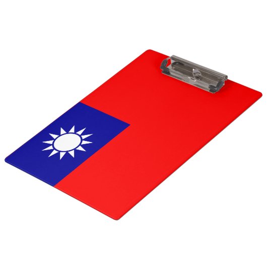 Vlag van Taiwan Klembord (Gekanteld)
