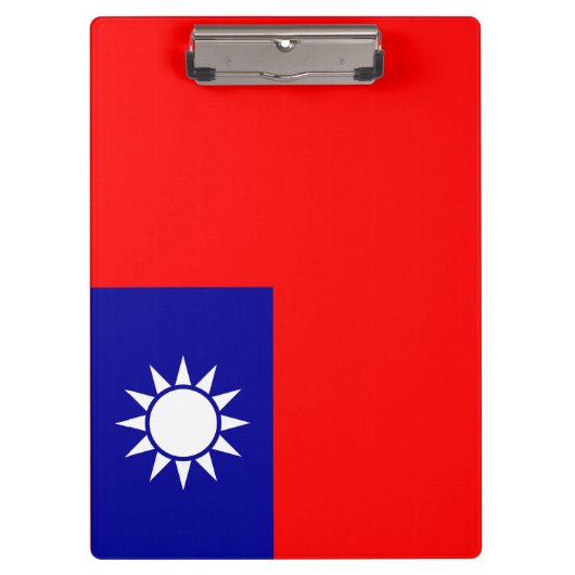 Vlag van Taiwan Klembord (Voorkant)