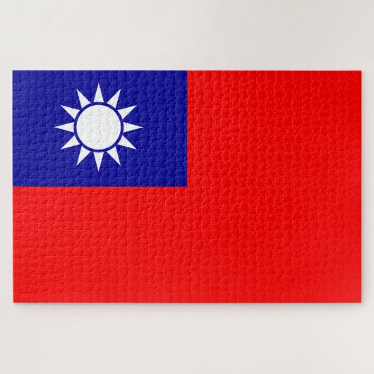 Vlag van Taiwan Legpuzzel (Horizontaal)