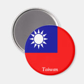 Vlag van Taiwan Magneet (Voorkant / Achterkant)