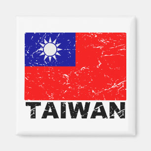 vlag van Taiwan Magneet