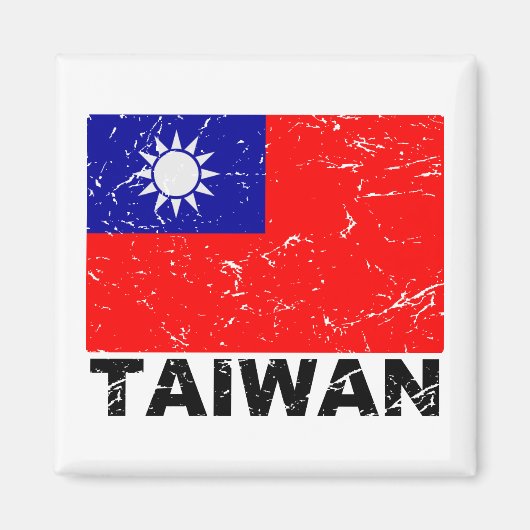  vlag van Taiwan Magneet (Voorkant)