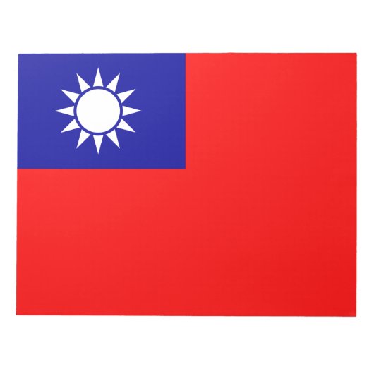 Vlag van Taiwan Notitieblok (Voorkant)