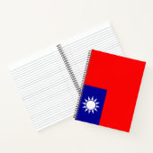 Vlag van Taiwan Notitieboek (Binnen)