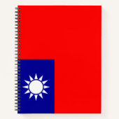 Vlag van Taiwan Notitieboek (Voorkant)