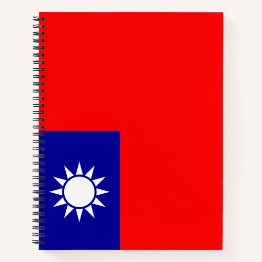 Vlag van Taiwan Notitieboek (Voorkant)