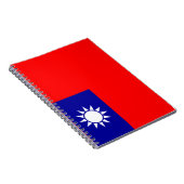 Vlag van Taiwan Notitieboek (Rechterzijde)