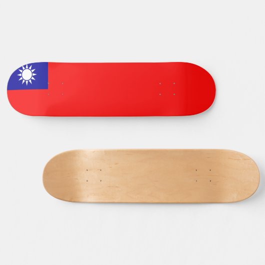 Vlag van Taiwan Persoonlijk Skateboard (Horizontaal)