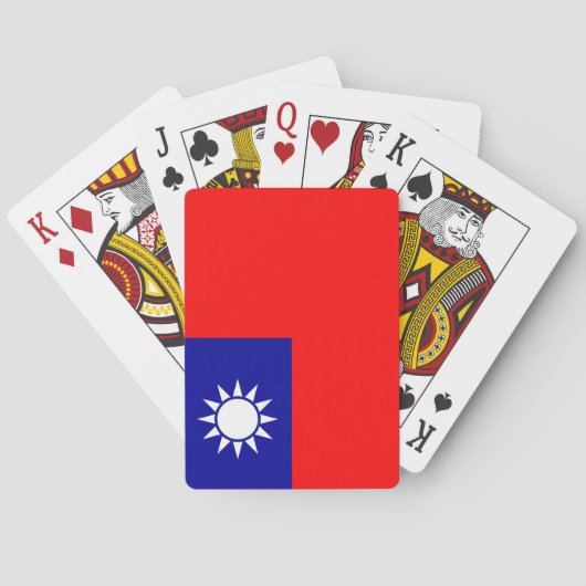 Vlag van Taiwan Pokerkaarten (Achterkant)